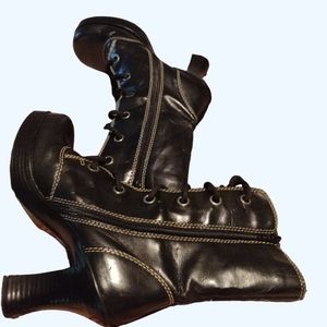 Vintage Y2K Gothic Bratz Granny Witch Boots